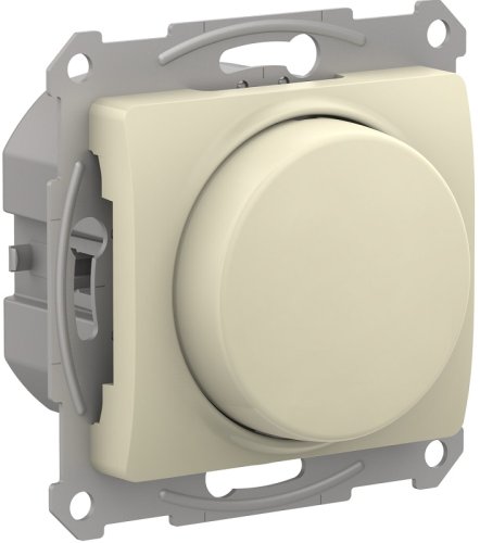 Светорегулятор поворотно-нажимной без рамки Systeme Electric Glossa 5-315Вт бежевый фото Светорегулятор поворотно-нажимной без рамки Systeme Electric Glossa 5-315Вт бежевый картинка
